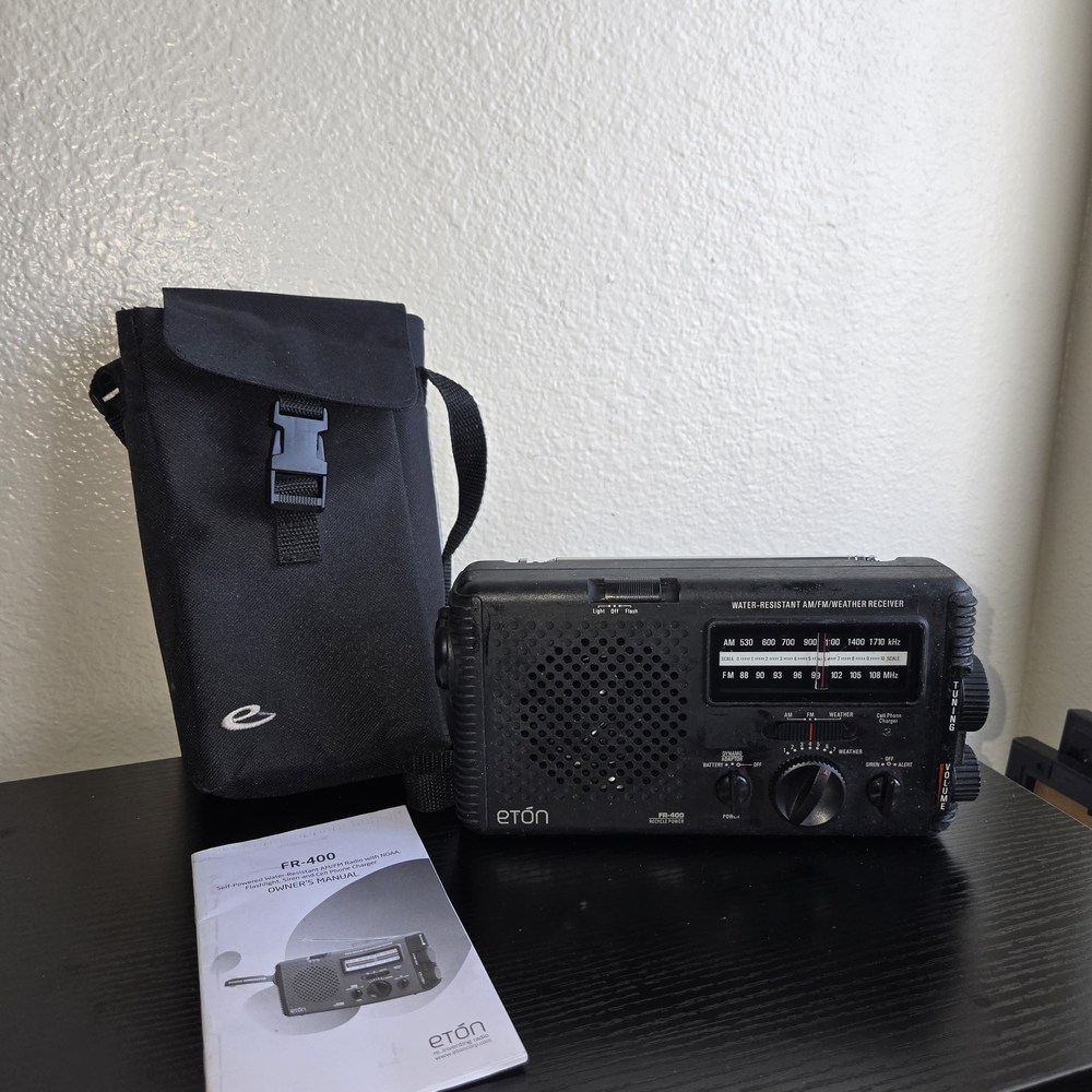 Eton FR-400 Multi-Purpose AM/FM Radio Flashlight Power Generator Water-resistant